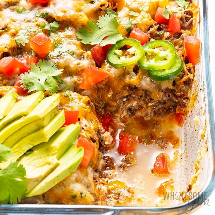 KETO MEXICAN GROUND BEEF CASSEROLE RECIPE