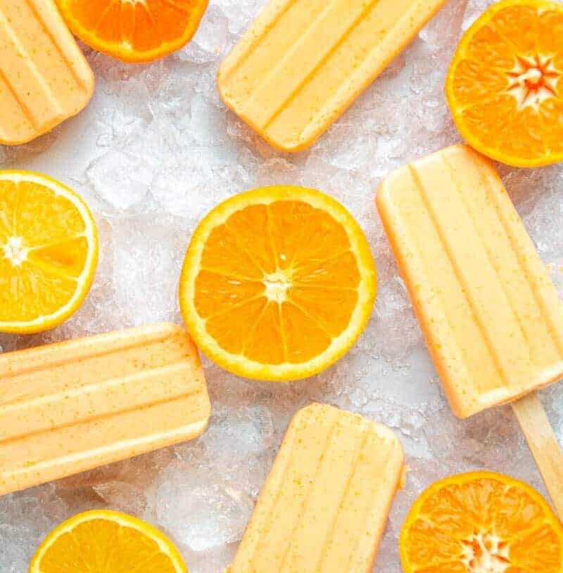 Orange Creamsicle Keto Popsicle Recipe