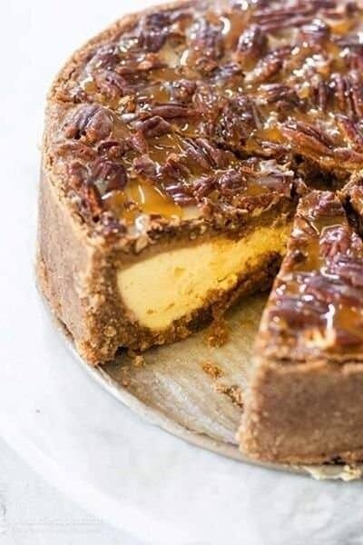 Keto Pecan Pie Cheesecake