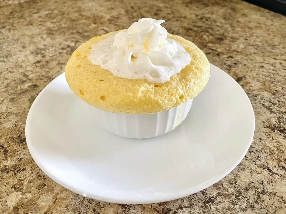 Cottage Cheese Mug Cake (4g carbs + 16g protein)