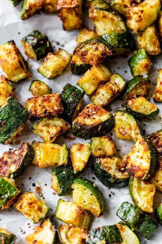 Air Fryer Zucchini with Parmesan