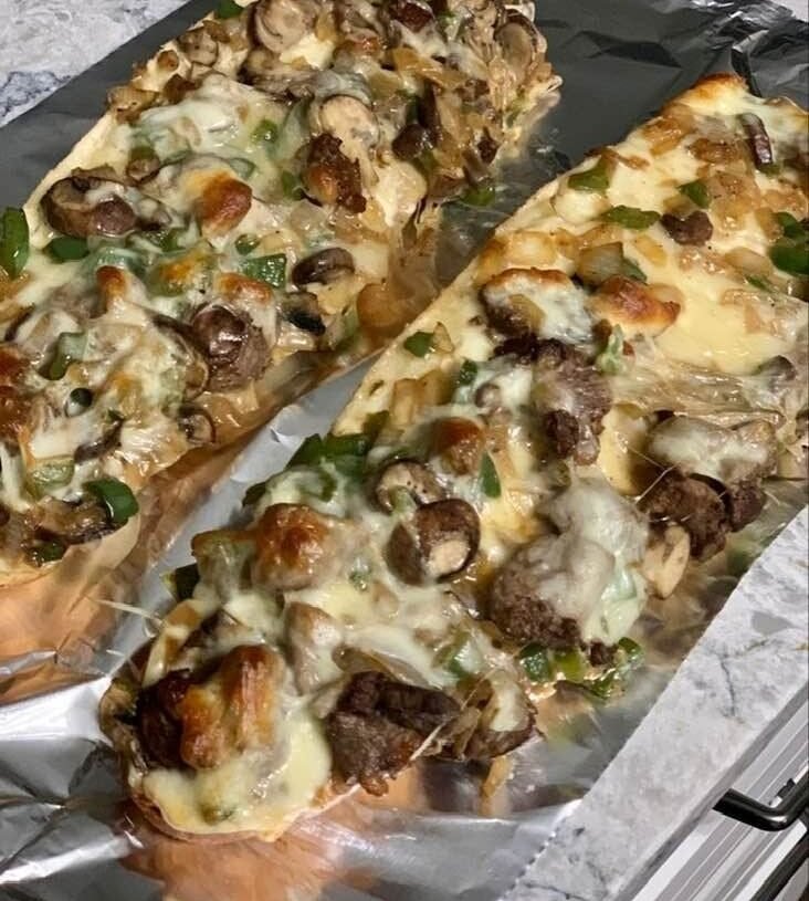 Philly Cheese Steak on 90 Second Keto Bread