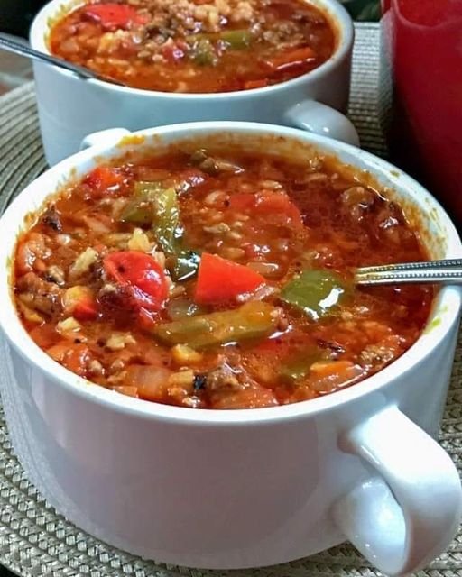 Keto Stuffed Pepper Soup