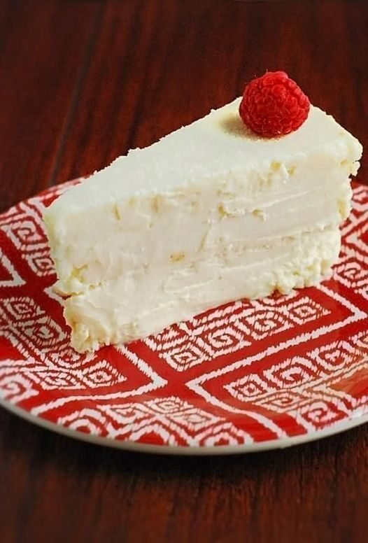 0 Point Crustless vanilla cheesecake