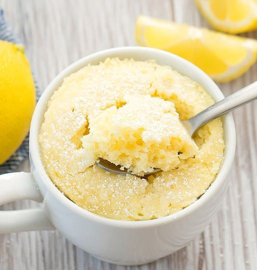 Sugar-Free Lemon Mug Cake