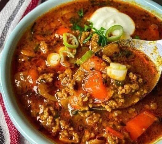 Cheesy Keto Taco Soup