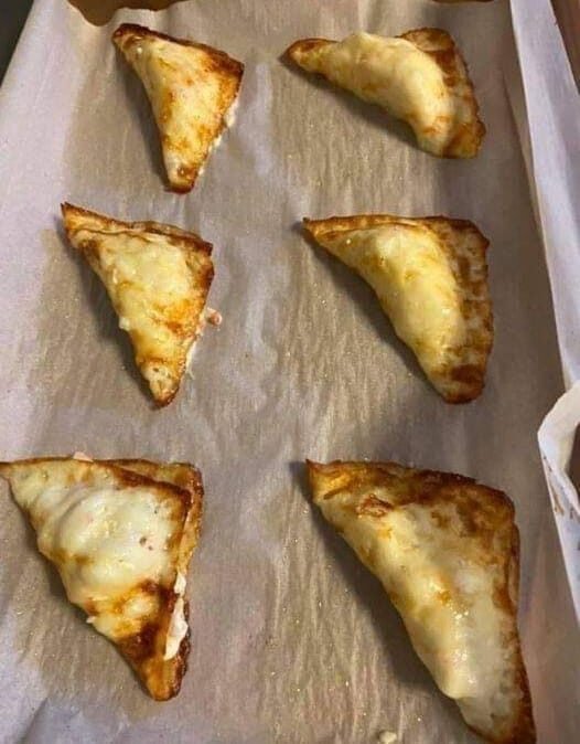 CRAB RANGOON WITH MOZZARELLA CHEESE