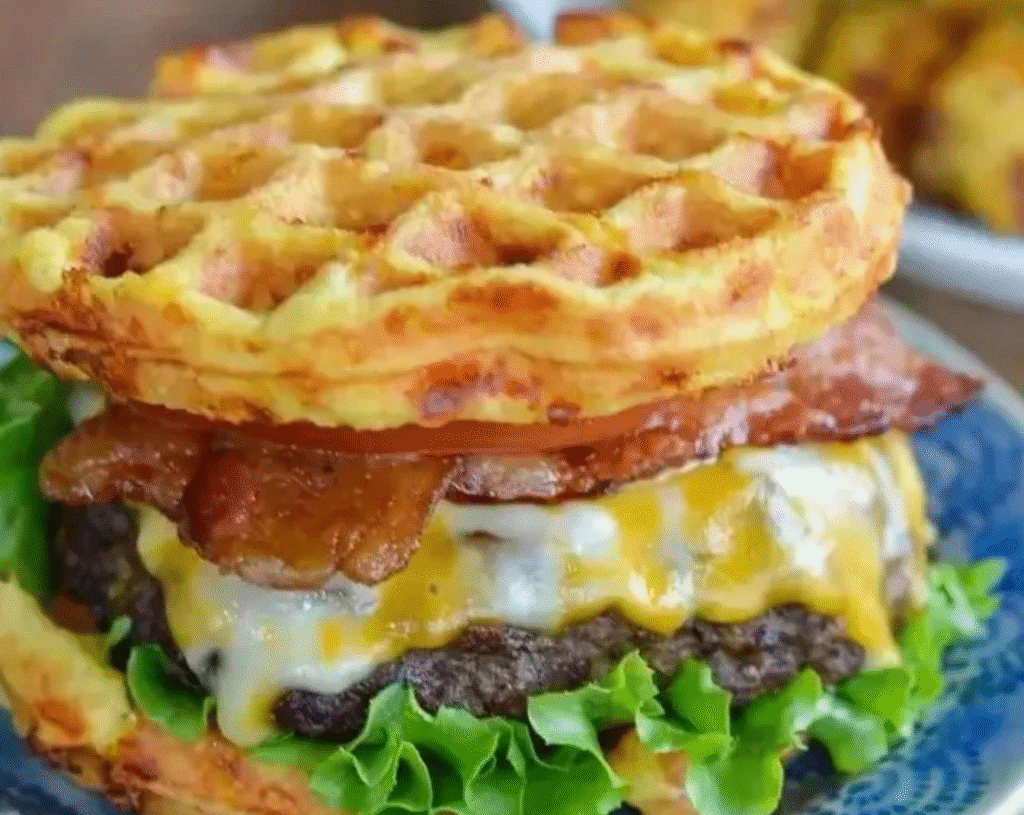 Keto Bacon Cheeseburger