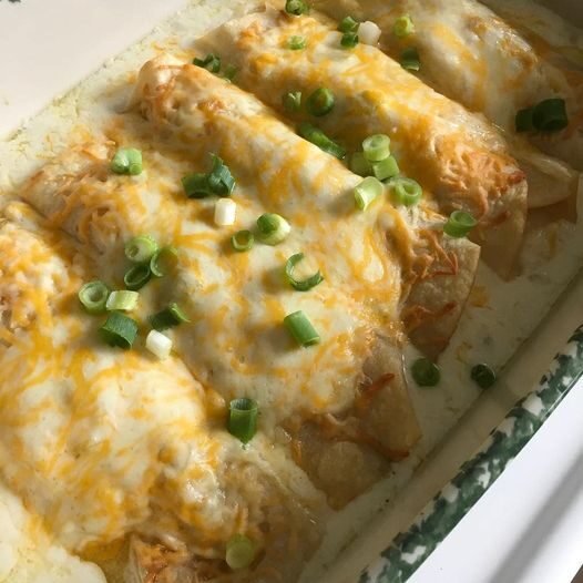 White Chicken Enchiladas