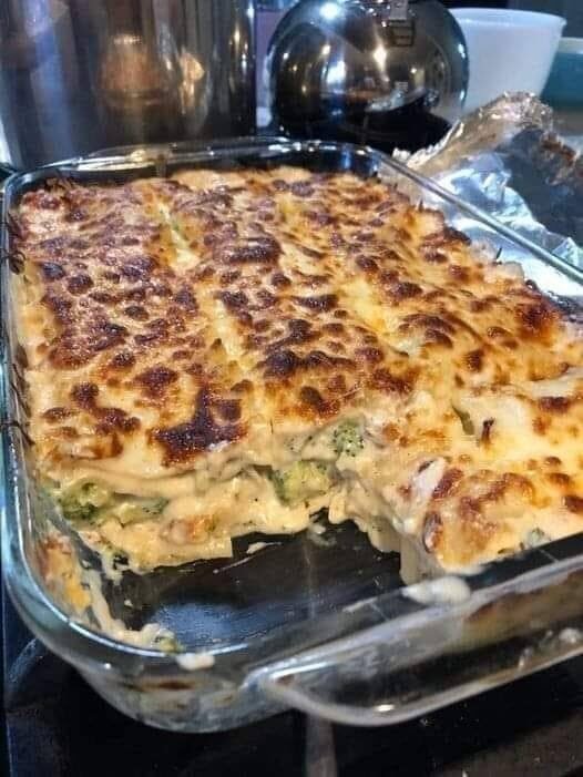 Vegan Chicken and Broccoli Lasagna