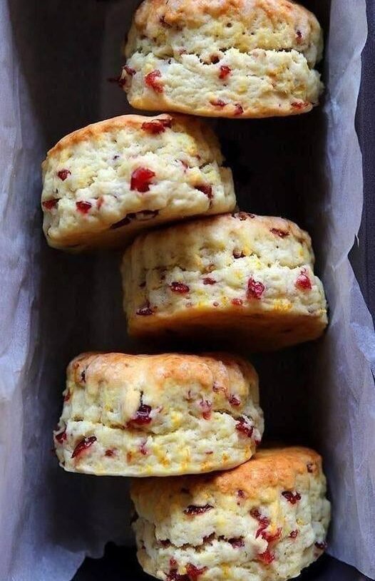 Orange Cranberry Cream Scones