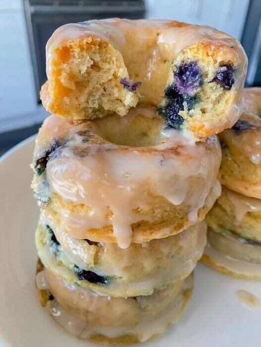 Vegan Blueberry Donuts:🍩