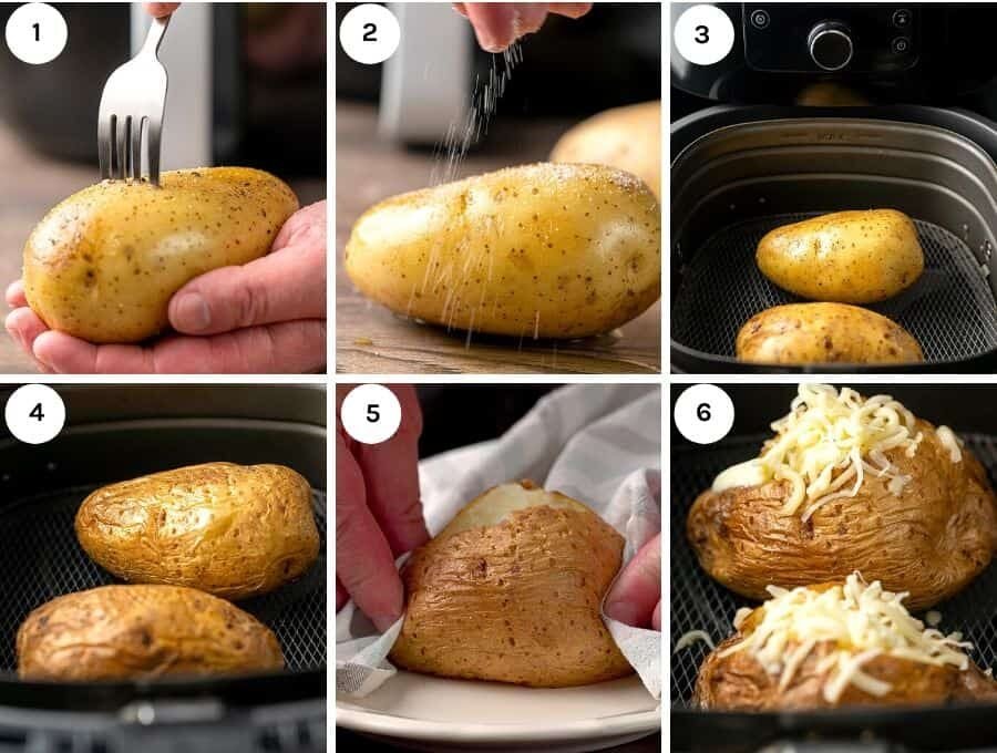 Air Fryer Baked Potatoes