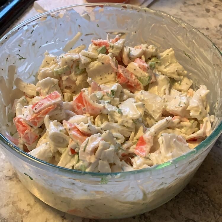 Keto / Low Carb Seafood Salad Recipe