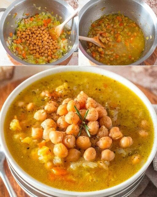 Hearty Vegan Chickpea Soup