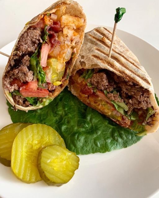 Bacon Cheeseburger Wraps