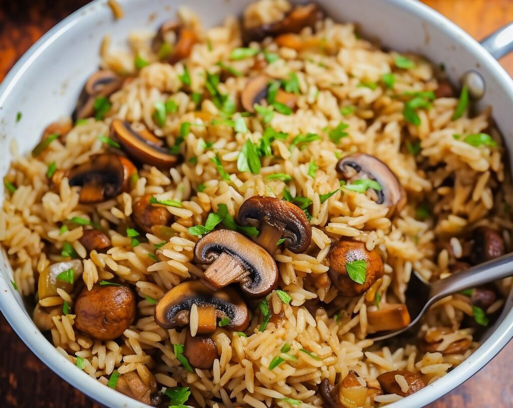 Vegan Mushroom Rice Bliss