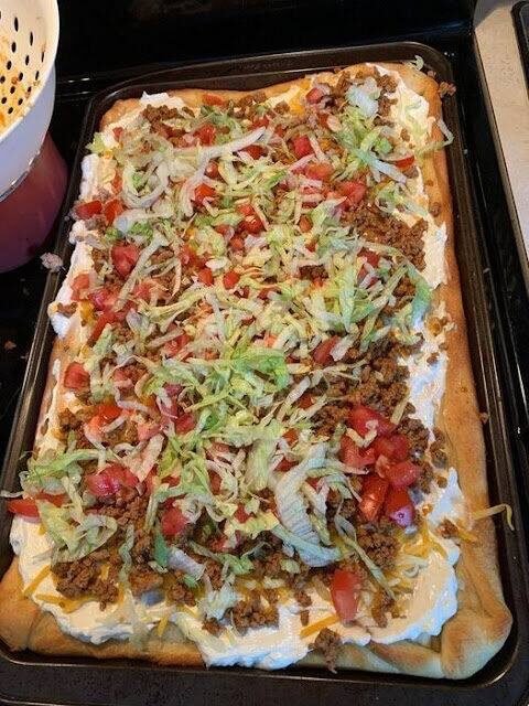 Keto Taco Pizza 