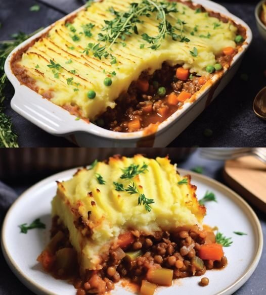 Vegan Lentil Shephard’s Pie