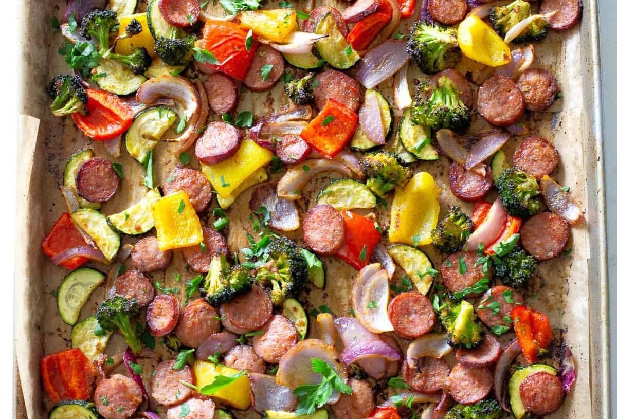 Chicken Sausage Vegetable Casserole