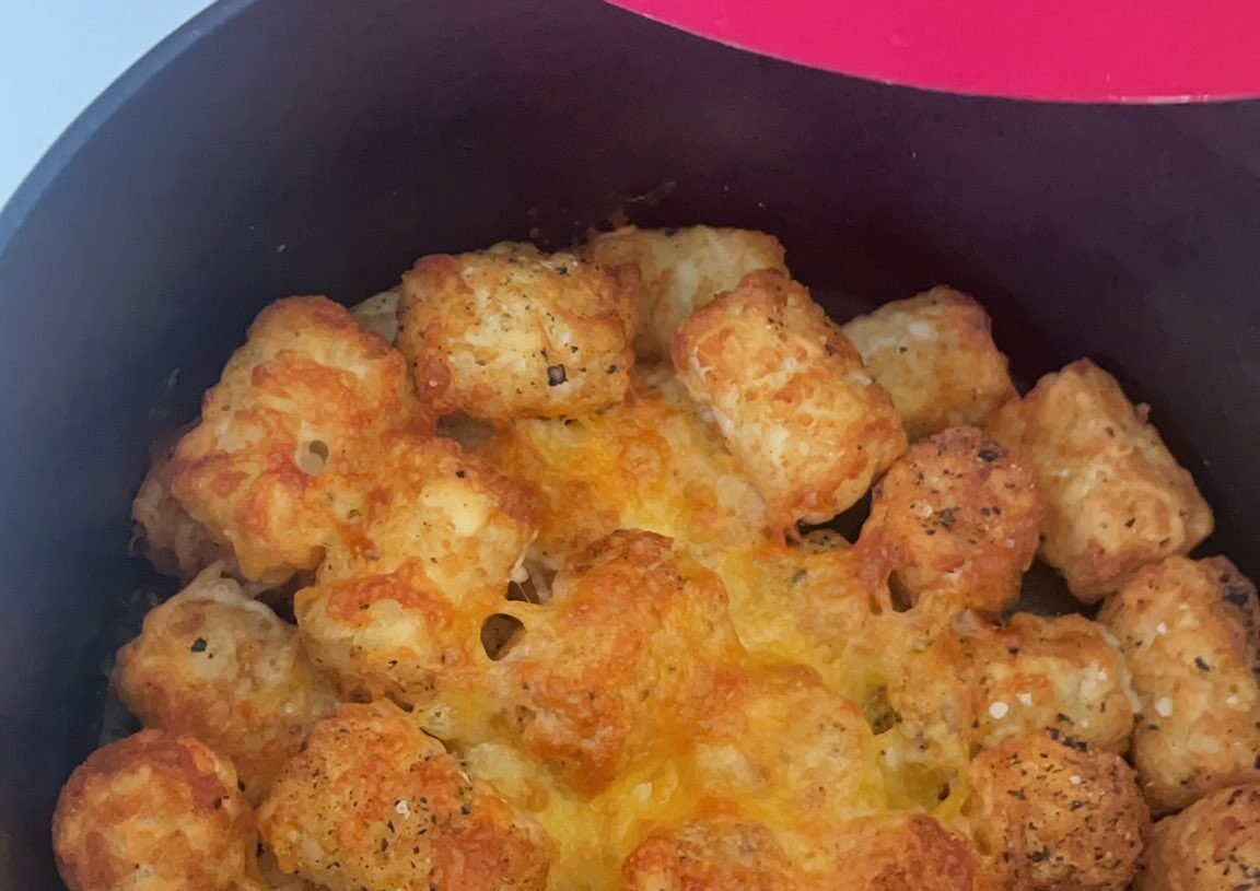 Air Fryer Cheesy Tater Tots