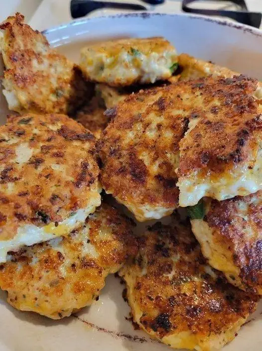 Savor the Flavors of Keto Cheesy Chicken Fritters Unveiled