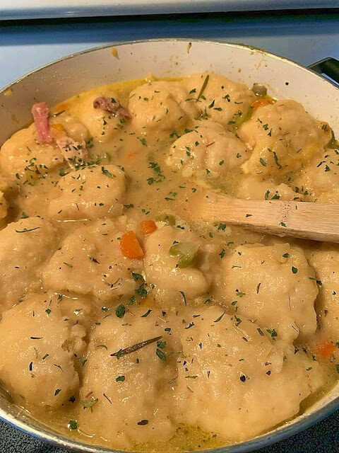Keto Chicken and Dumplings
