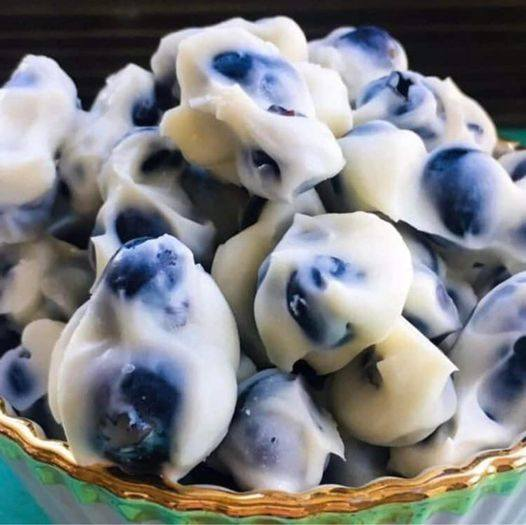 Keto Blueberry Yogurt Protein Bites