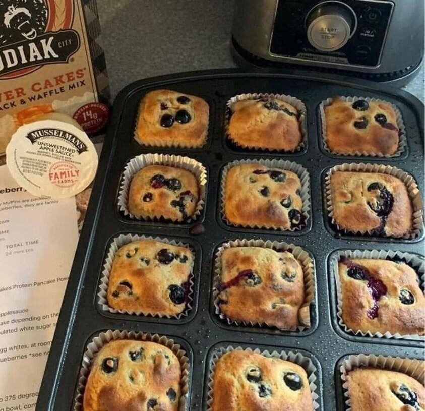 One Point Blueberry Muffins