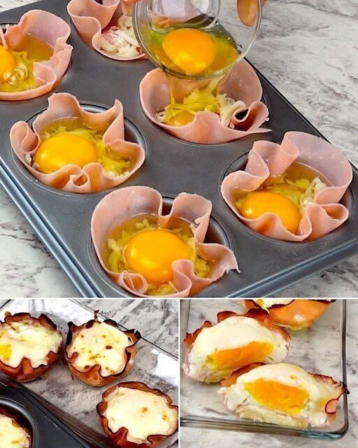 Keto Ham and Egg Cups