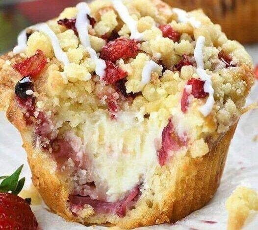 Weight Watchers Strawberry and cottage cheese muffins – 1 point.😋