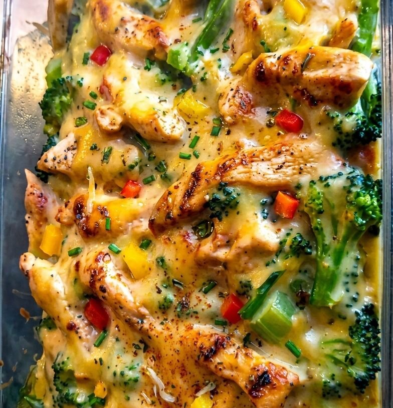 SKINNY CHICKEN BROCCOLI CASSEROLE