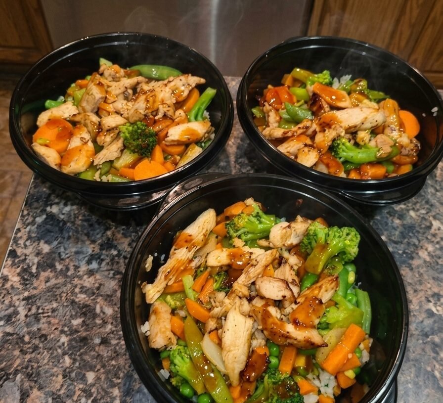 Zero point chicken stir fry bowls.