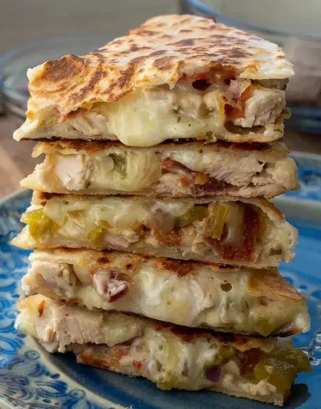 Turkey Bacon Ranch Quesadilla😋