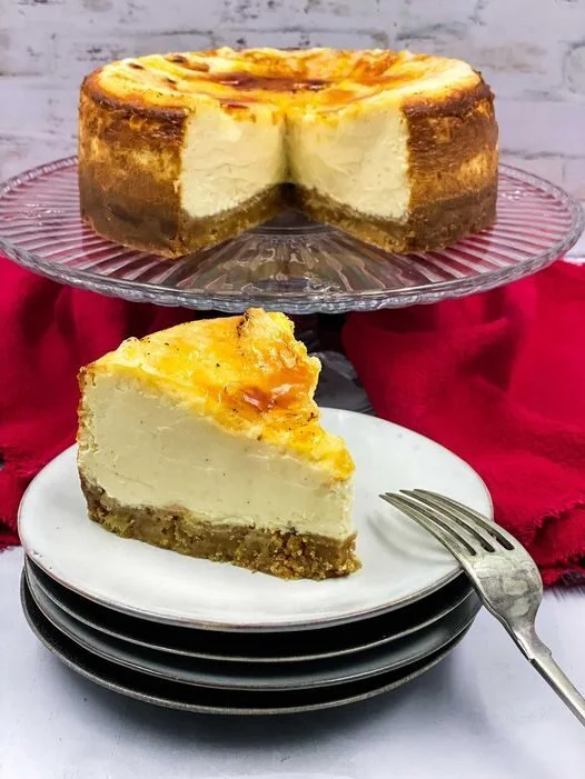 Vegan Crème Brûlée Cheesecake😋