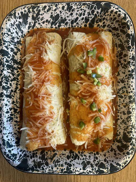 2-Point Delight – Chicken and Poblano Burritos