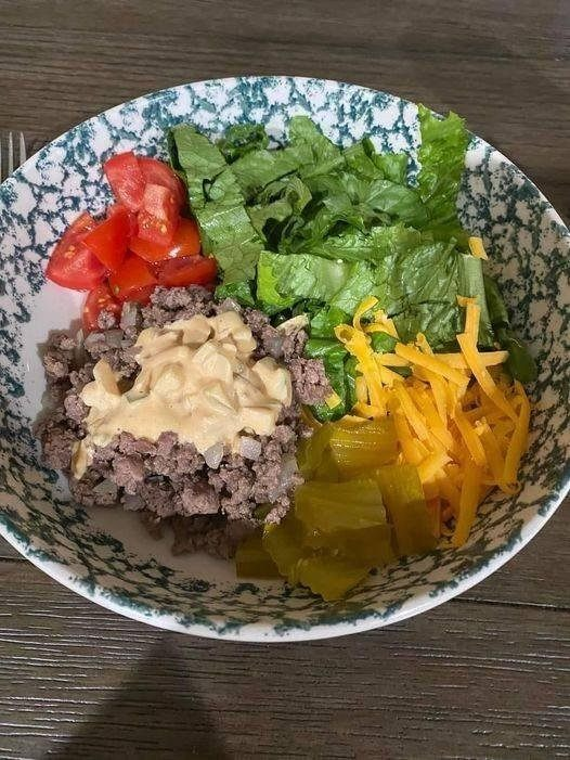 weight watcher Cheeseburger Bowls😋