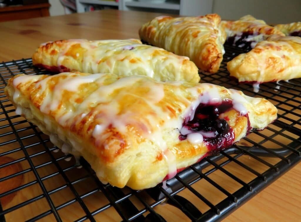 keto Lemon Blueberry Turnovers