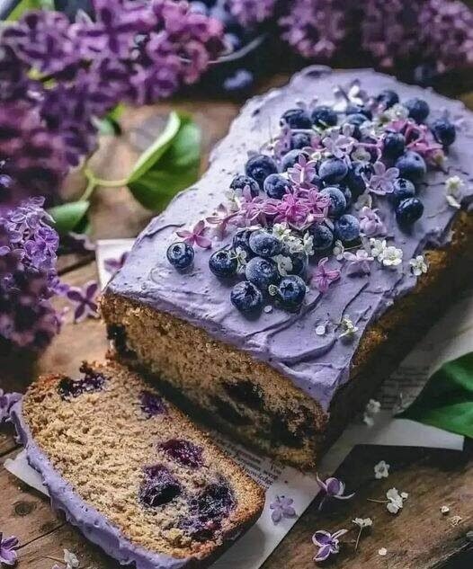 Vegan Wild Blueberry Loaf Cake