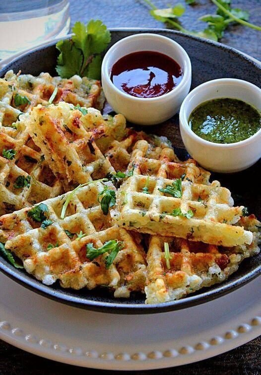 Vegan Sabudana Waffles