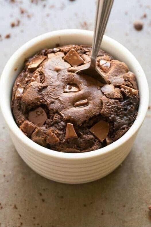 1 Minute Low Carb Brownie (No Eggs!)