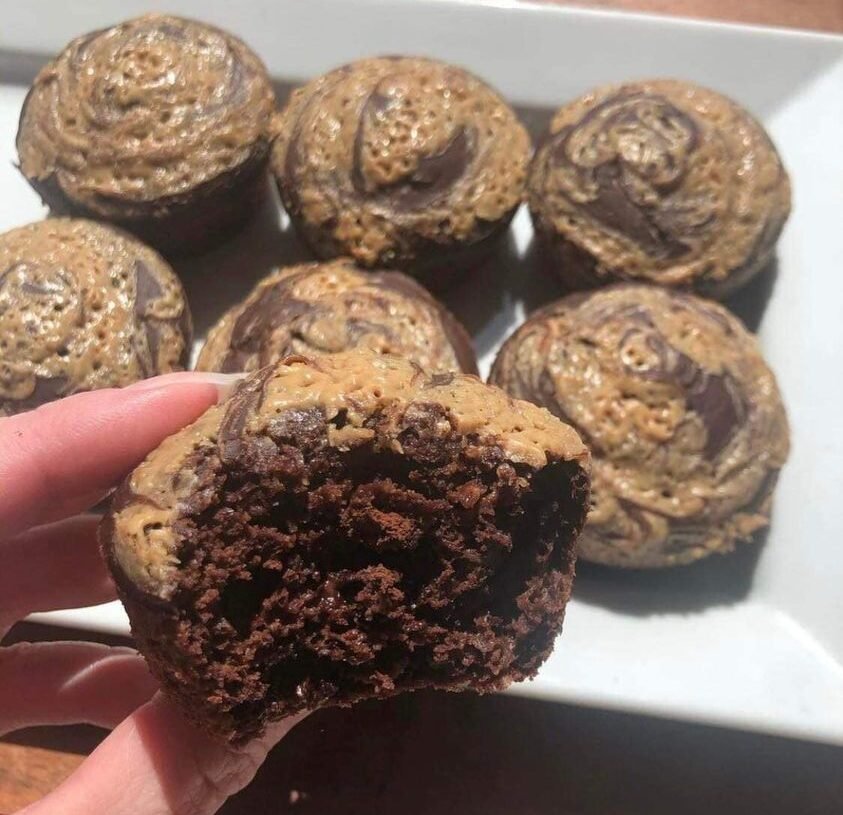 Weight Watchers Double Chocolate Peanut Butter Muffins