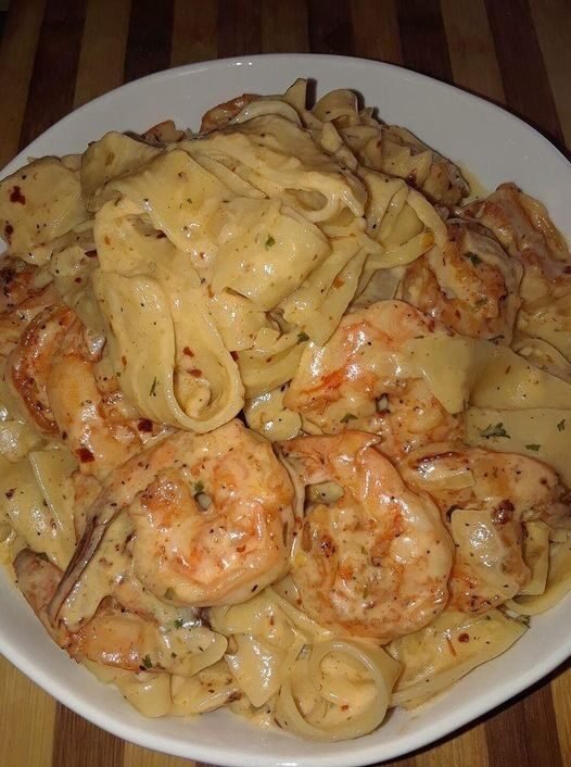 Keto Shrimp Alfredo