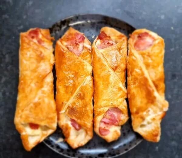 Air Fryer Bacon & Cheese Turnovers