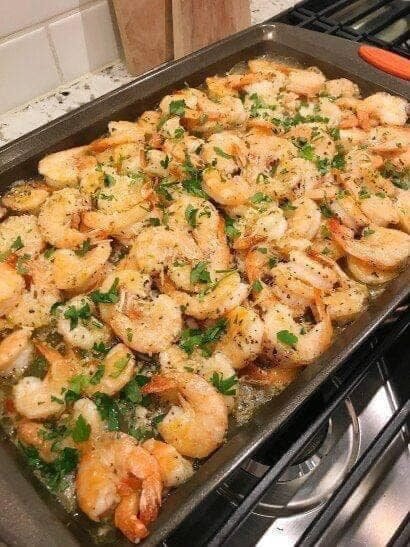 Garlic Parmesan Baked Shrimp