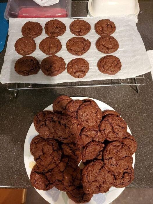 One-Point Weight Watchers Sugar-Free Chewy Chocolate Cookies