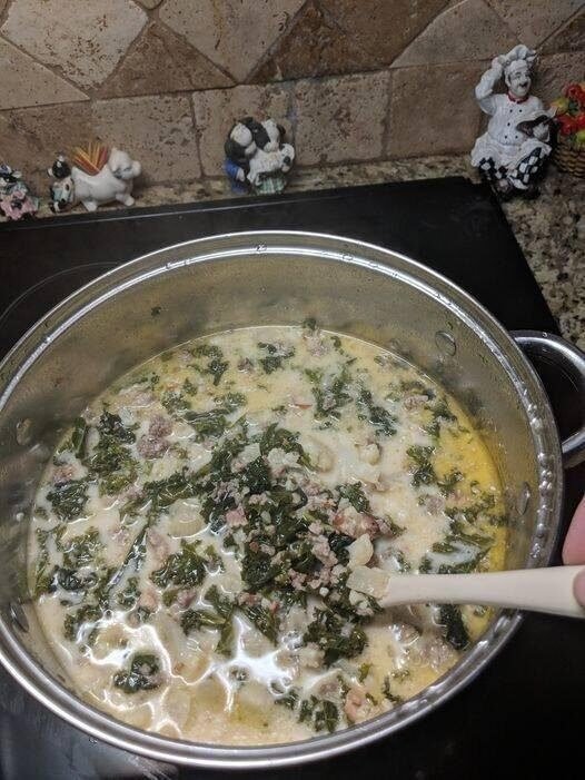 Zuppa Toscana Soup with a Cauliflower Twist