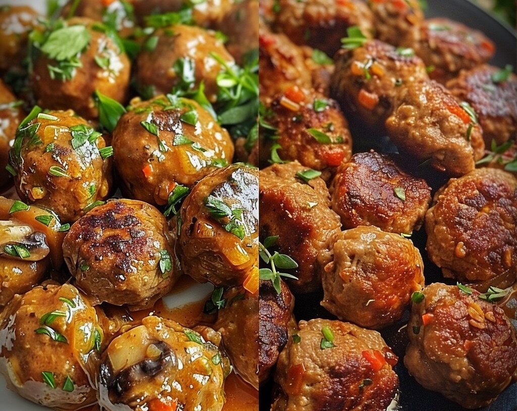 Vegan Mushroom Meatballs