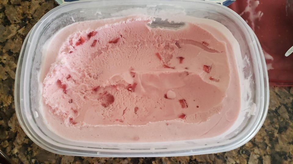 0 point strawberry ice cream