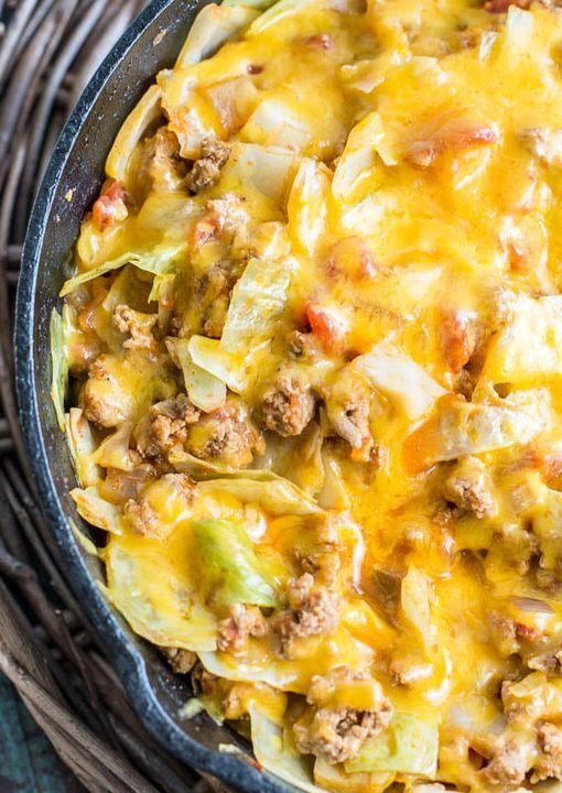 Low Carb Cheesy Cabbage Casserole